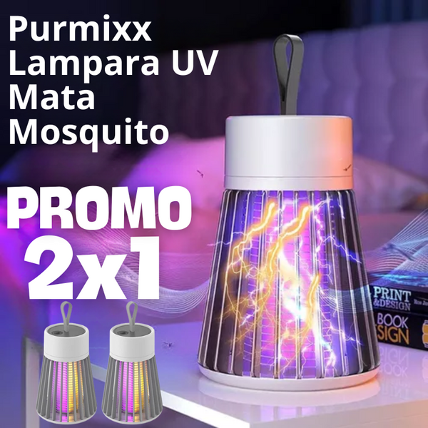 Purmixx Lampara UV mata mosquito - Paga 1 lleva 2