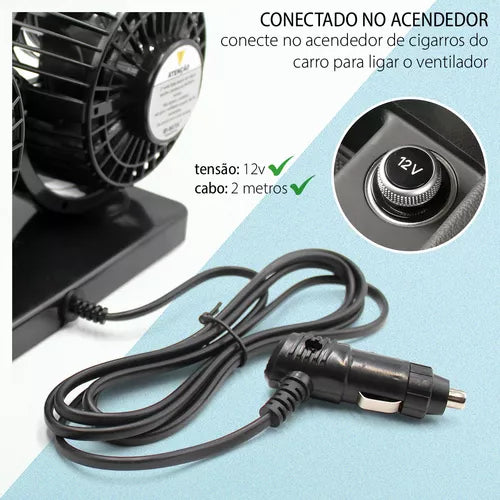 Ventilador para Auto 360° - Envío Gratis