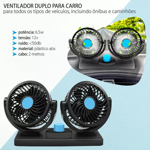 Ventilador para Auto 360° - Envío Gratis