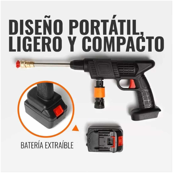 HydroJet Pro Hidro lavadora Portátil  - 1 Bateria Adicional de REGALO